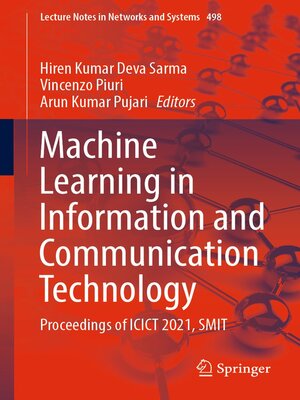 cover image of Machine Learning in Information and Communication Technology